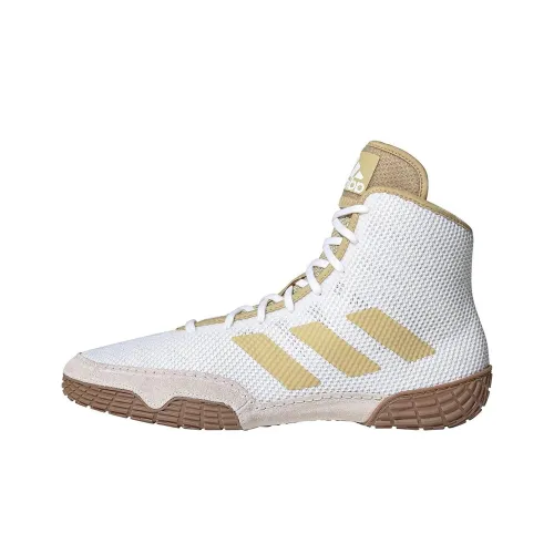 Adidas Tech Fall 2,0 Slip-Resistant Abrasion-Resistant Breathable High-Top Training Shoes Men's White Yellow Adidas Tech Fall 2,0 Противоскользящие Износостойкие Дышащие Высокие Кроссовки для Тренировок Мужские Белый Желтый
