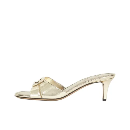 FENDI FFold Слипоны 5,5 см Женские Золотые