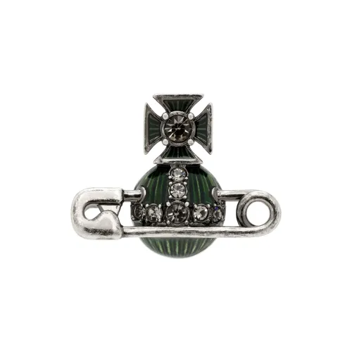 Vivienne Westwood Эмаль Brass Stud Серьги Мужской Зеленый