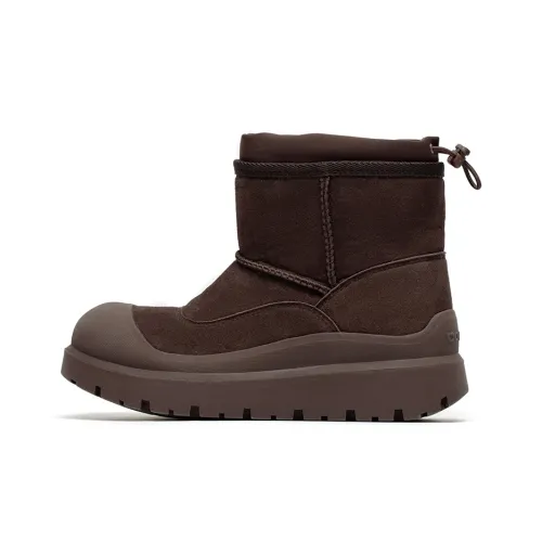 Mule Donkey Термические Увеличение Высота Короткие Сноубутсы Унисекс Кофе