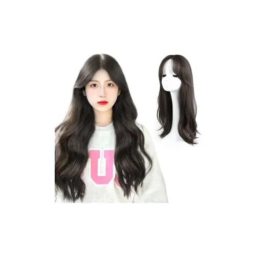 MUYAN Длинные волосы стиль Full Head Cover парик коричнево-черный мокко 60 см