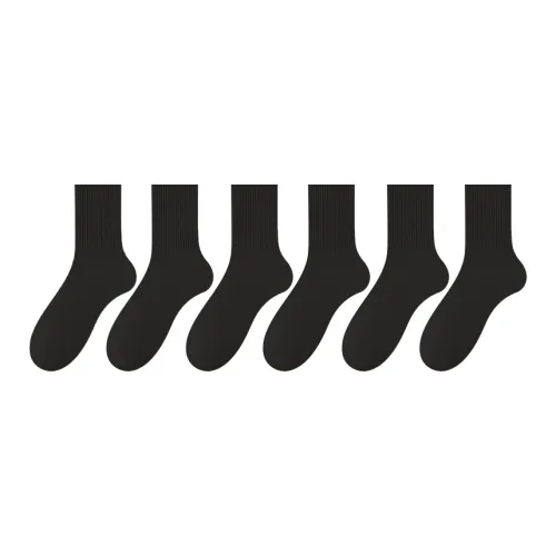 Fiton Ton Носки Crew Унисекс упаковка из 6 пар черные