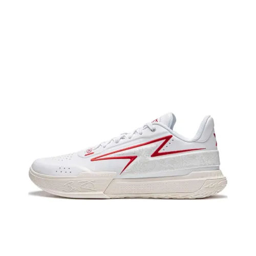 LINING Баскетбольные кроссовки Low Top Стандартный Белый Мужской