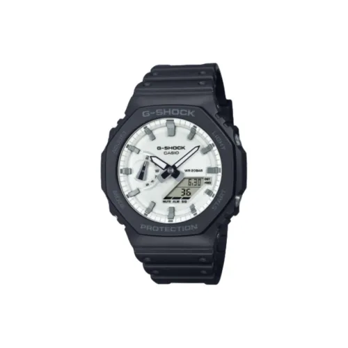 CASIO 2100 Collection Кварцевый механизм Смольный ремешок Часы Унисекс Белый циферблат