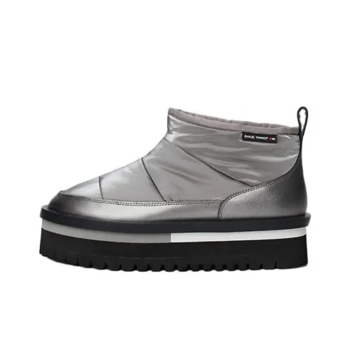 Tommy Hilfiger Термостойкие Устойчивые к Износу Короткие Сноубутсы Женские Серебряные