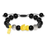 Мужской браслет с бусинами, китайские благоприятные животные
