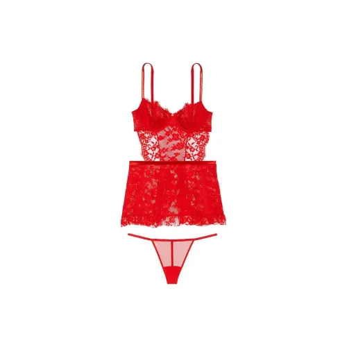 Victoria's Secret 24 BIG Show Коллекция VERY Сексуальный Пижамный Комплект Женские Красный перечный