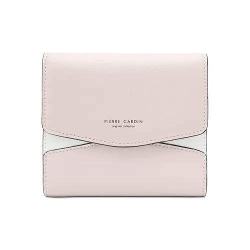 PIERRE CARDIN Кошелек из коровьей кожи женский розовый экрю