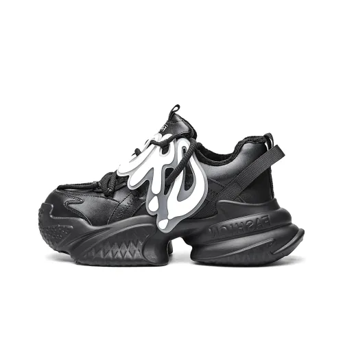 ORD Low-Top Platform Sneakers Black Unisex ORD Низкие кеды с платформой Черные Унисекс