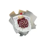 [21 Бургундские Розы/Не включен Медвежонок] Рождественский Медвежонок Розовый Комплект/Набор материалов для DIY