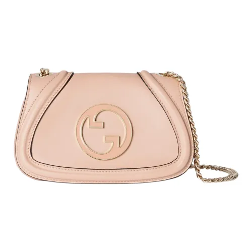 GUCCI Blondie Кожа Сумка через плечо Мини Женская Светло-розовая