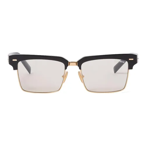 MIU MIU Ацетатные оправы для очков "Брови" Женские Черные