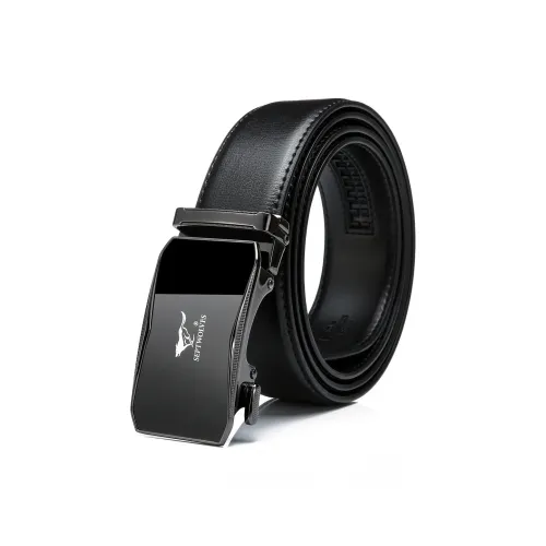 SEPTWOLVES Натуральная кожа Модный ремень Мужской Ширина 3,5 см