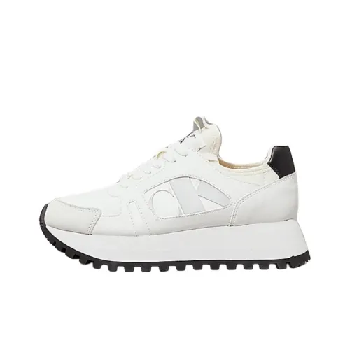 CKJ CALVIN KLEIN JEANS Кроссовки Runner Low Top Повседневная обувь Женские Белые