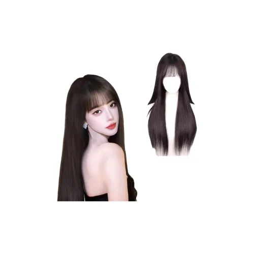 MUYAN Сладкий и Пьяный Завивка Черная и Прямая Перука Набор