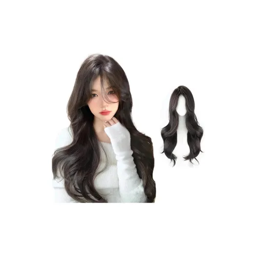 YOSEE Длинные волосы с центром угол AT AN женская парик темный чайный холодный коричневый 70 см