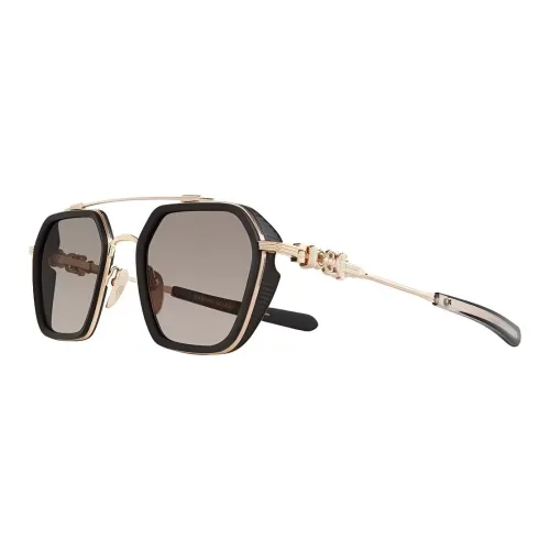Chrome Hearts Aviator Солнцезащитные очки Мужские Золотые
