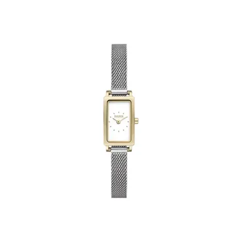 SKAGEN HAGEN MICRO Collection Наручные часы Кварцевый механизм Ремешок из нержавеющей стали 30 мм Белый циферблат Женские часы