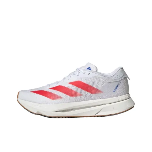 Adidas Adizero SL2 Slip-resistant Abrasion-resistant Low-top Беговые кроссовки Женские Белый Красный