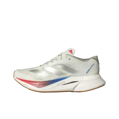 Adidas Adizero Boston 12 Износостойкий и Легкий Низкий Топ Беговые кроссовки Женские Серый