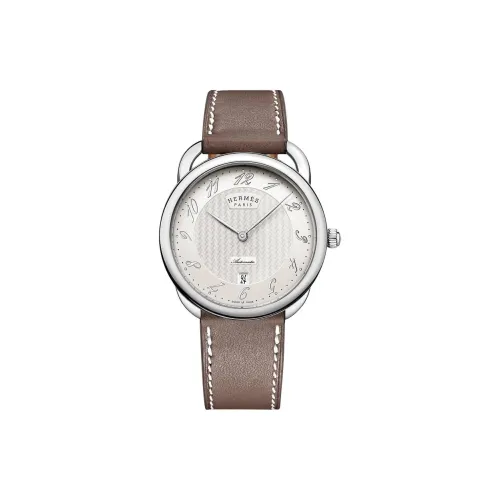 HERMES Автоматический Механический Механизм Мужские Часы 40 мм Белый