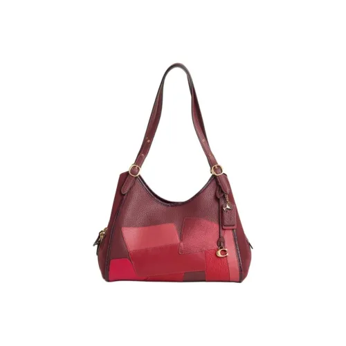 COACH Lori Кожа Сумка Сумка через плечо Большая Женская Красная