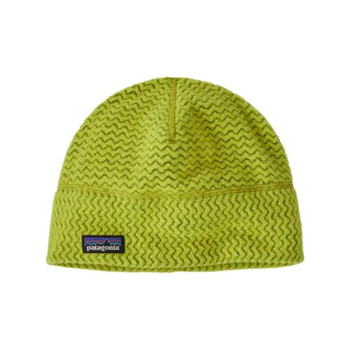 Patagonia Флис Переработанный полиэстер Шапки-бини унисекс Коричневый Желтый