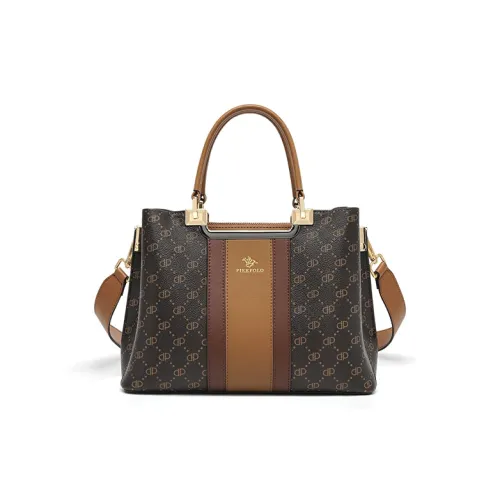 PIERPOLO Сумка через плечо из ПВХ Сумка Сумка для мамы Большая женская Кофейного Белого цвета