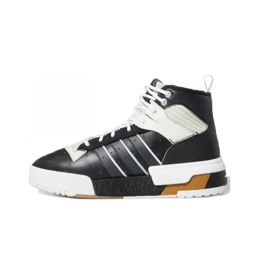 Adidas Originals Rivalry Series RM или High Топ Кроссовки для скейтбординга Мужской Черный белый Азиатская Версия