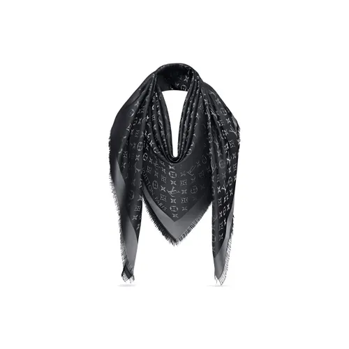LOUIS VUITTON Monogram Shine Shawl Шали Женские Шелковые