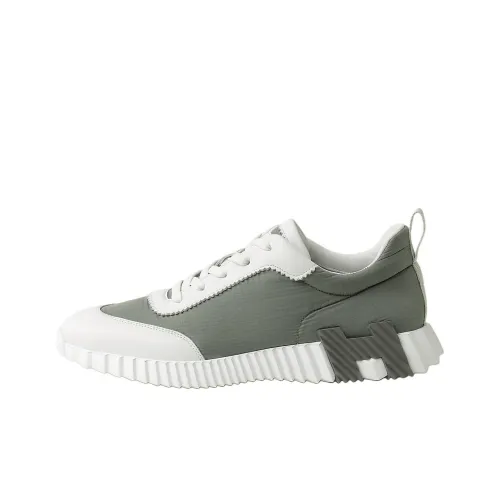 HERMES Bouncing Low Топ Повседневная обувь Мужской Зеленый