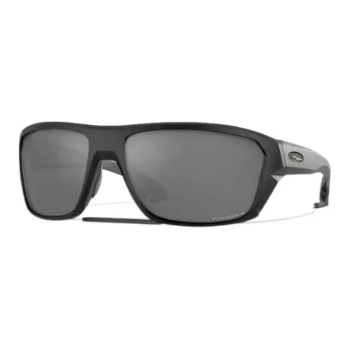 Oakley Plastic Rectangular Sunglasses Men's Black