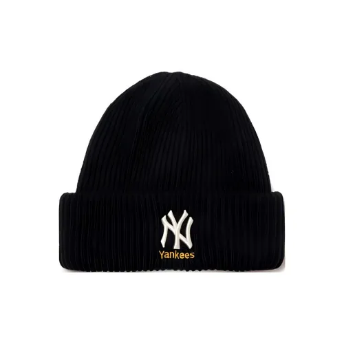 Млб Базовый Логотип Плюшевая Вязаная Шапка Унисекс Черная