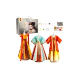 (Элегантная Шкатулка) Процветание династии Тан - Включает 3 комплекта древних костюмов + 3 подставки для манекенов