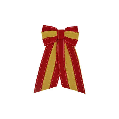 BODE Satin Balasauri Fabric Cotton Viscose Hair Clips Unisex Red BODE Сатин Balasauri Ткань Хлопок Вискоза Заколки для волос Унисекс Красный