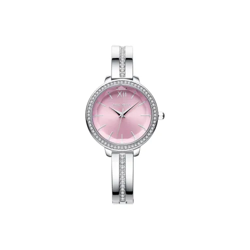 RINA VELLA Кварцевый механизм Часы Женские Розовый циферблат