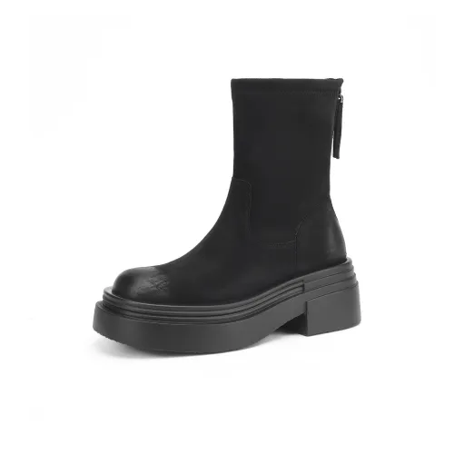 FOXER Ботильоны Низкий каблук Женские Черные