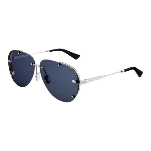 DIOR Металл Резина Aviator Солнцезащитные очки Унисекс Серебряный