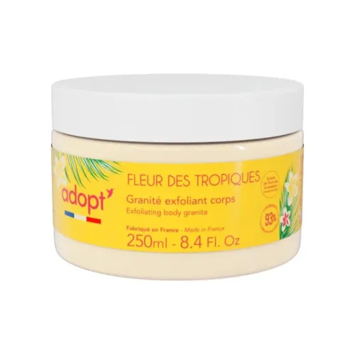 ADOPT Тропический Цветочный Дизайн Тело Скраб 250 мл Отшелушивающий Увлажняющий