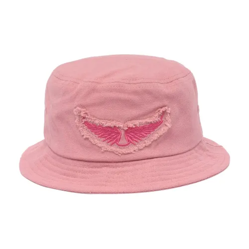 Zadig Voltaire Cotton Bucket Hats Женские Розовый