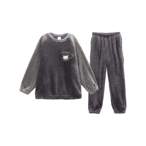 GUKOO x Sanrio Hello Kitty Пижамный комплект Мужской Mist Серый