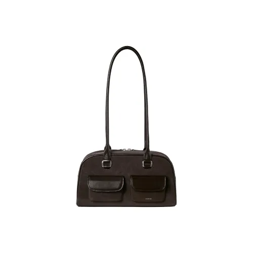 Stand Oil Кожа Bowling Bag Сумка через плечо Женская Коричневая