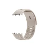 Серый белый / Силиконовый ремешок