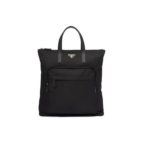 PRADA RE NylonSaffiano Нейлоновая Сумка Мужская Черная