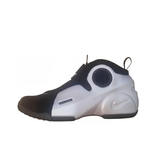 Nike Air Flightposite 2 кг Износостойкий и Легкий MID Топ Винтажные баскетбольные кроссовки Мужские Белый Черный
