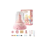 (Мини Керамика Колесо-Розовый) 2 Глина + Кабель USB для Зарядки