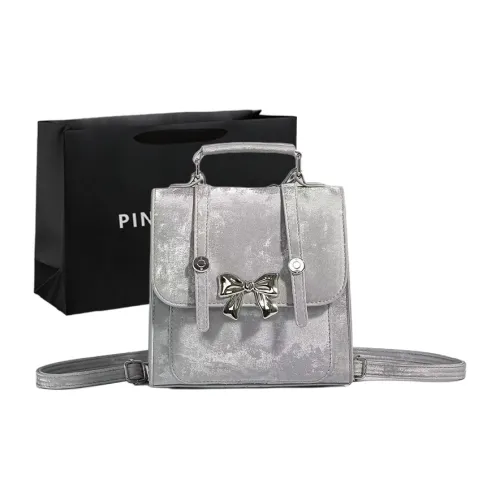 PINK·LAND ПУ (полиуретан) с откидной крышкой Женское Серебристый Черный Розовый Синий