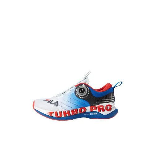 FILA KIDS BOA Slip-resistant Shock Absorbers Низкий топ Тренировочные детские кроссовки Рыцарь Синий Белый Детский