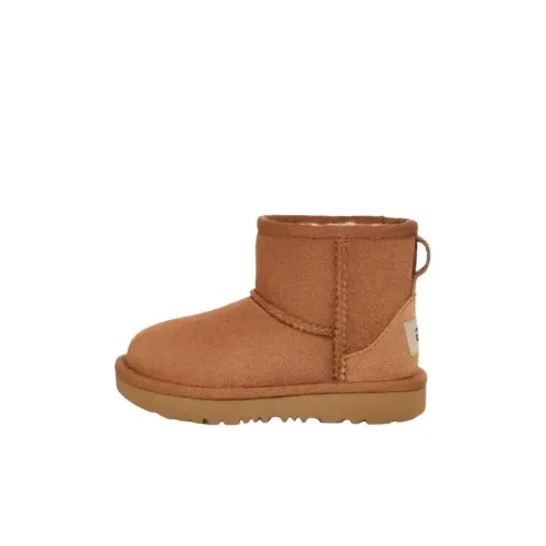 UGG Classic Mini II противоскользящие устойчивые к истиранию детские ботинки коричневые для детей 3-7 лет