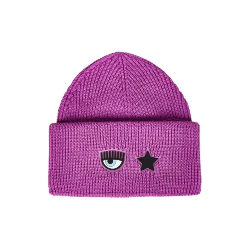 CHIARA FERRAGNI Шерстяные шапки Женские Фиолетовые